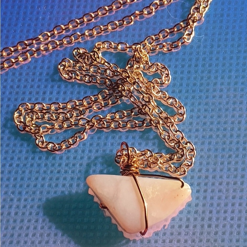 Pink Opal Pendant Necklace